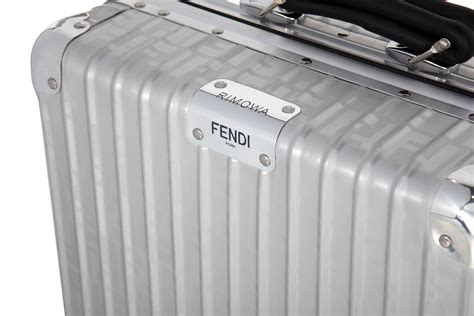 fendi for rimowa 4-wheel cabin suitcase|Fendi x RIMOWA Classic Cabin Luggage Collaboration.